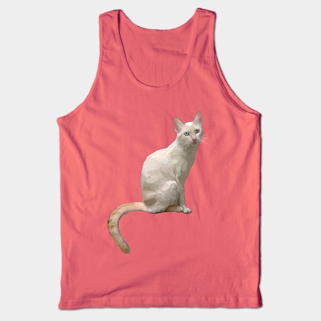 Flame Point Cat Blep Tank Top by CarleahUnique